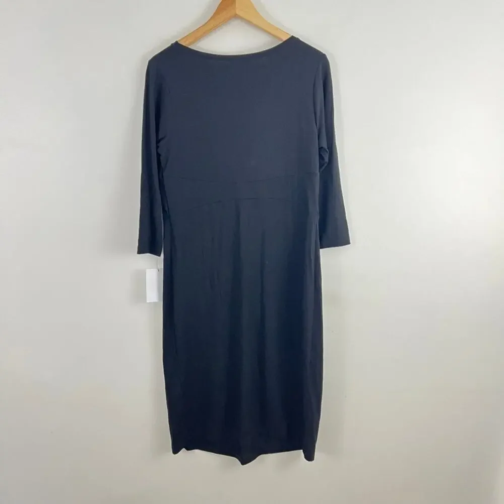 Isabellla Oliver Ivybridge Maternity Dress Black Long Sleeve Size 4/ US 10 NEW - Picture 3 of 12